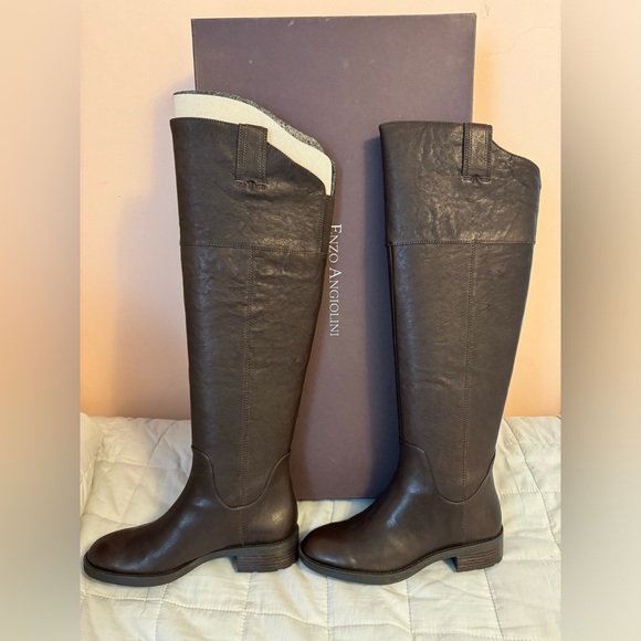 Enzo Angiolini Shoes - New in box Enzo Angiolini Eaholdyn Brown Leather Boots Size 7